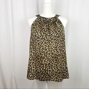 Alex and Alex Sleeveless Leopard Blouse
